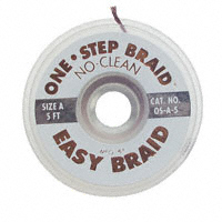 Easy Braid Co. - OS-A-5 - BRAID NO-CLEAN SILVER .025"X5'