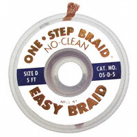 Easy Braid Co. - OS-D-5 - BRAID NO-CLEAN BLUE .100"X5'
