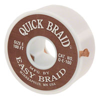 Easy Braid Co. - Q-E-100 - BRAID ROSIN BROWN .125"X100'