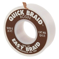 Easy Braid Co. - Q-E-25 - BRAID ROSIN BROWN .125"X25'