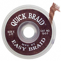 Easy Braid Co. - Q-E-5 - BRAID ROSIN BROWN .125"X5'