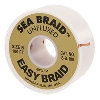 Easy Braid Co. - S-B-100 - BRAID UNFLUXED GOLD .050"X100'