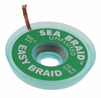 Easy Braid Co. - S-C-5AS - BRAID UNFLUXED GREEN .075"X5'