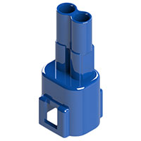 EDAC Inc. - 572-002-000-300 - W TO W 2 PIN PLUG (BLUE)