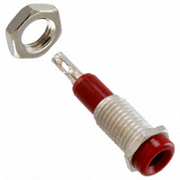 Cinch Connectivity Solutions Johnson - 105-0252-001 - CONN JACK STANDARD INS RED