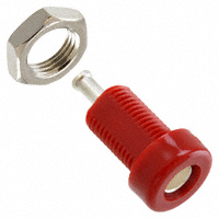 Cinch Connectivity Solutions Johnson - 108-2302-621 - CONN JACK BANANA INSULATED RED