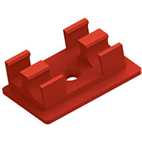 Essentra Components - EFA04-61-ASS - ISOLATOR CLIP & PAD,RED,6MM
