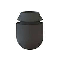 Essentra Components - POF-40059 - FOOT CYLINDRICAL 0.5" DIA BLACK