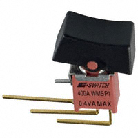 E-Switch - 400AWMSP1R1BLKM7RE - SWITCH ROCKER SPDT 0.4VA 20V
