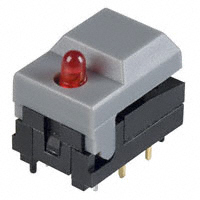 E-Switch - 5501MGRYRED - SWITCH PUSH SPDT 0.3A 12V