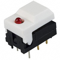 E-Switch - 5501MWHTRED - SWITCH PUSH SPDT 0.3A 12V