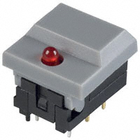 E-Switch - 5511MGRYRED - SWITCH PUSH SPDT 0.03A 12V