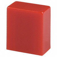 E-Switch - TACRED - CAP PUSHBUTTON RECTANGULAR RED