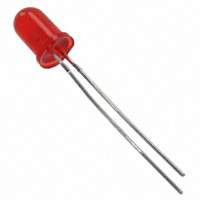 Everlight Electronics Co Ltd - HLMP3300 - LED RED DIFF 5MM ROUND T/H