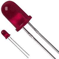 Fairchild/ON Semiconductor - HLMP3300 - LED RED DIFF 5MM ROUND T/H