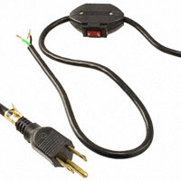 General Cable/Carol Brand - 01732.70.01 - 8' 18/3 SJT BLACK SWITCH
