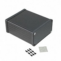 Hammond Manufacturing - 1455N1202BK - BOX ALUM BLACK 4.72"L X 4.06"W