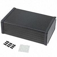 Hammond Manufacturing - 1455N1602BK - BOX ALUM BLACK 6.3"L X 4.06"W