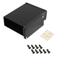 Hammond Manufacturing - 1455Q1602BK - BOX ALUM BLACK 6.3"L X 4.92"W