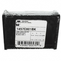 Hammond Manufacturing - 1457C801BK - BOX ALUM BLACK 3.48"L X 2.44"W