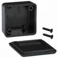 Hammond Manufacturing - 1551MBK - BOX ABS BLACK 1.38"L X 1.38"W