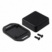 Hammond Manufacturing - 1551NFLBK - BOX ABS BLACK 1.38"L X 1.38"W