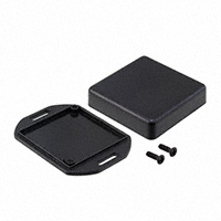Hammond Manufacturing - 1551SFLBK - BOX ABS BLACK 1.97"L X 1.97"W