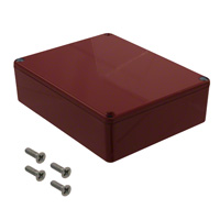 Hammond Manufacturing - 1590BBRD - BOX ALUM RED 4.71"L X 3.7"W