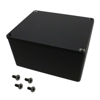 Hammond Manufacturing - 1590CEBK - BOX ALUM BLACK 4.74"L X 3.95"W