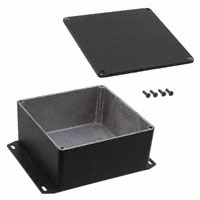 Hammond Manufacturing - 1590UFBK - BOX ALUM BLACK 4.72"L X 4.72"W