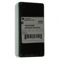 Hammond Manufacturing - 1591XXABK - BOX ABS BLACK 3.97"L X 2.02"W