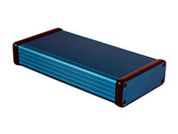 Hammond Manufacturing - 1455J1601BU - BOX ALUM BLUE 6.3"L X 3.07"W