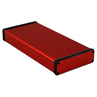 Hammond Manufacturing - 1455L2201RD - BOX ALUM RED 8.66"L X 4.06"W