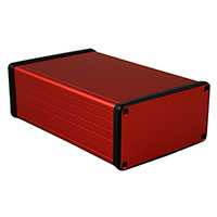 Hammond Manufacturing - 1455N1601RD - BOX ALUM RED 6.3"L X 4.06"W