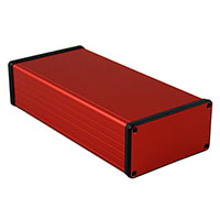 Hammond Manufacturing - 1455N2201RD - BOX ALUM RED 8.66"L X 4.06"W