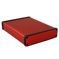 Hammond Manufacturing - 1455P1601RD - BOX ALUM RED 6.3"L X 4.92"W