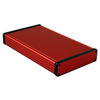 Hammond Manufacturing - 1455P2201RD - BOX ALUM RED 8.66"L X 4.92"W