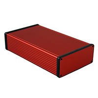Hammond Manufacturing - 1455Q2201RD - BOX ALUM RED 8.66"L X 4.92"W