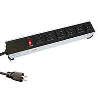 Hammond Manufacturing - 1584H5C1 - POWER STRIP 13" 15A 5OUT 6' CORD