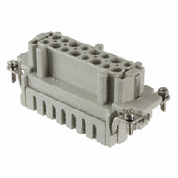 HARTING - 09330162726 - INSERT FEMALE 16POS+1GND PUSH IN