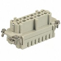 HARTING - 09330162716 - INSERT FEMALE 16POS+1GND PUSH IN