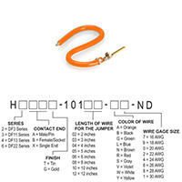 Hirose Electric Co Ltd - H3AXG-10108-A4 - JUMPER-H1507TR/A2015A/X 8"