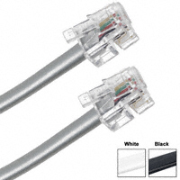 Modular Cable Assemblies (VA) - H1641R-25 - CABLE MOD 6P4C PLUG-PLUG 25'