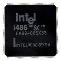 Intel - FA80486SXSF33 - IC MPU I486 33MHZ 176TQFP