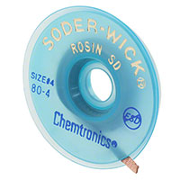 Chemtronics - 80-4-10 - SOLDER WICK ROSIN .110" 10'