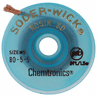 Chemtronics - 80-5-5 - SOLDER-WICK ROSIN .145" 5'