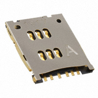 JAE Electronics - SF9W006S4AR1200 - CONN SIM/SAM CARD PUSH-PULL R/A