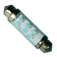 JKL Components Corp. - LE-0603-04B - LED GLASS FESTOON 24V 40MA BLUE