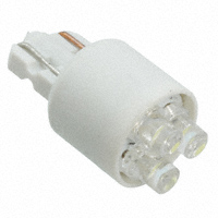 JKL Components Corp. - LE-0903-02W - 3 LED WEDGE BASE LAMP WHT