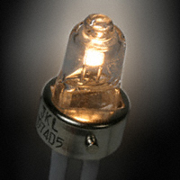 JKL Components Corp. - 1974D - LAMP HALOGEN T3 TWO PIN WIRE 6V